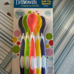 Dr Browns soft tip baby spoons 6 pack