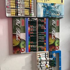 Oil Pastels and Water Colours