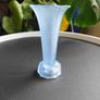 Art Deco Ankerglas Bernsdorf 1930's  Blue Glass 'Trumpet' Vase Image 2