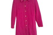 Mila Paoli raspberry wool-blend tailored Coat