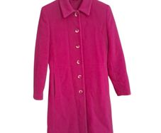 Mila Paoli raspberry wool-blend tailored Coat