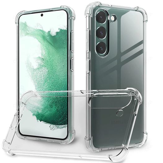 Crystal Clear Case for Samsung Galaxy S23 & Plus & Ultra Smartphone Protector Cover Transparent Shockproof Silicone Cases Cover
