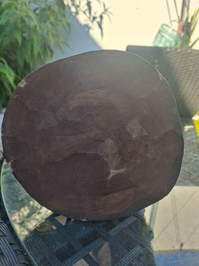 Stunning Vintage African Tribal Hand-carved Hardwood Ebony Divination Bowl