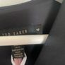 ted baker black fluted embroidered sleeve dress Image 3