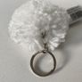 Black/ White Sheep Pom Pom Keyring, Magnet Image 6