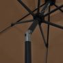 Parasol with LED Lights and Aluminium Pole 300 cm Taupe Image 4