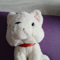 Toybox cream plush toy bulldog teddy.
