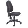 Office chair - 2 Lever Calypso Upholstered Charcoal with arms Image 2