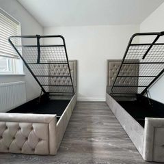 Single ottoman Gaslift Beds and Mattress