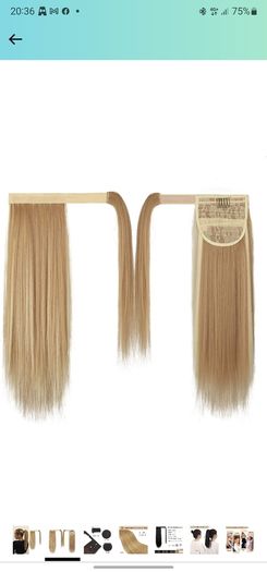 Blonde with highlights ponytail