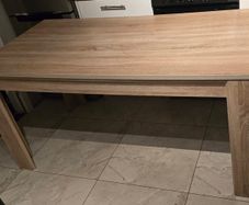 dining table and bench