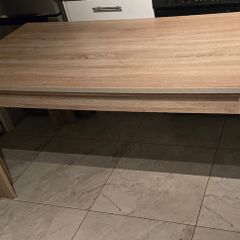 dining table and bench