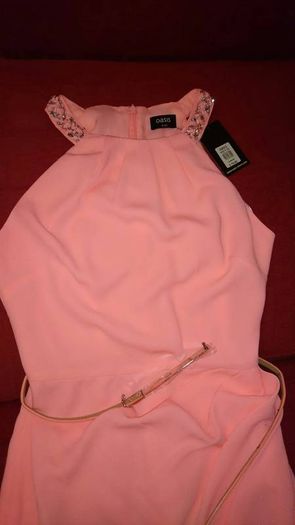 Size 8 peach Oasis dress