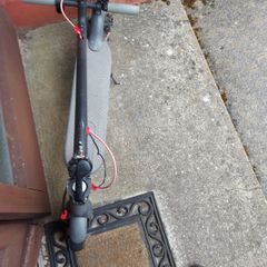 AOVOPRO Electric Scooter, No Charger, and has no charge presently, wheels not turning, brakes may be siezed, not sure, excellent cosmetic condition