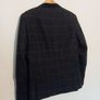 HERBIE FROGG Mens Tweed Blazer Blue Check Abraham Moon Wool Jacket 40R Velvet Image 4