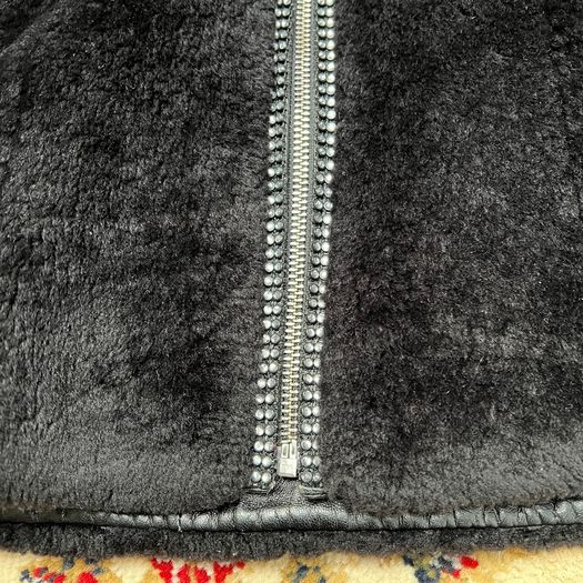 Ladies coat fur jacket with studs Italian designer Roberto Rossini uk8