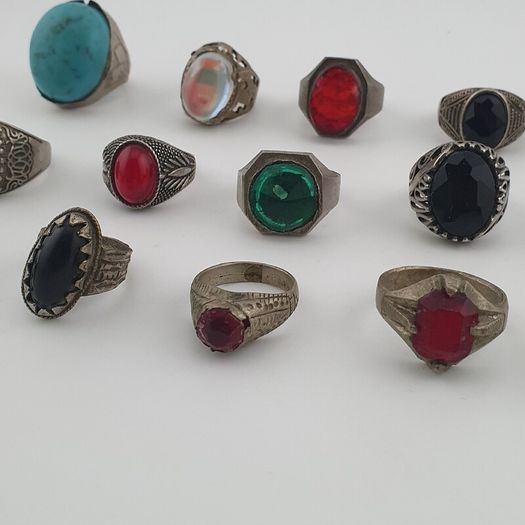 Antique Treasure Jewellery Lot 15 Traditional Brass Statement Rings