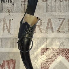 Polished Drinking Horn is Crafted from Genuine Cattle or Buffalo Horn with a leather Holster, this is ideal for Viking Reenactments, Medieval Festivals, Postage Available or Collection