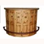 Home Bar Top Project Breakfast Bar - Kitchen Island Counter Top - Reception Desk. Curved Timber. Image 8