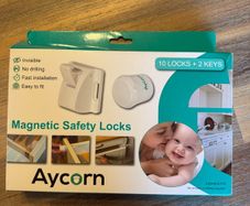Aycorn Magnetic Safety Locks 10 Locks 2 Keys New