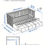 Ikea hemnes day bed 3 drawers Image 3