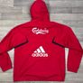 Vintage 2009 Adidas Liverpool Rain Jacket Mens Large Image 7