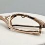 Antique 9ct Rose Gold Wishbone brooch Image 3