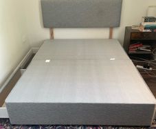 King size bed and mattress , with 4 drawers, DFI