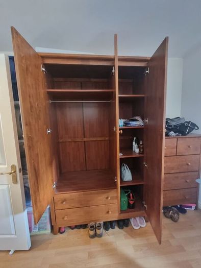 Solid Pine Triple Wardrobe 70 ONO