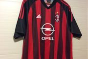 AC Milan Jersey. Season 2002/2003. Official Adidas Mens Home Jersey. Authentic Original From 2002. Not A Modern Day Remake.