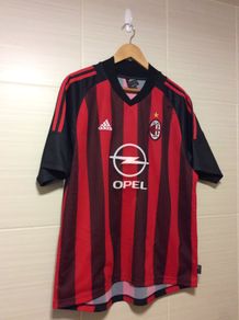 AC Milan Jersey. Season 2002/2003. Official Adidas Mens Home Jersey. Authentic Original From 2002. Not A Modern Day Remake.