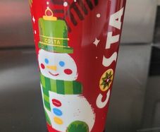 4 x Brand new - Costa travel mugs