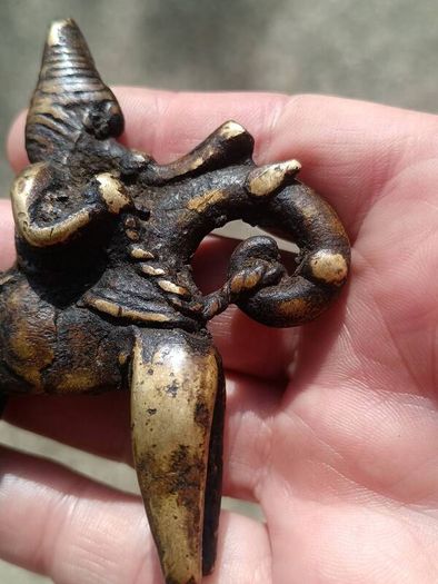 2 X Sokoto 19th Century Bronze Talisman Figures