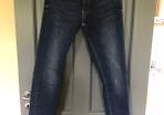 Size 6 girls jeans with bootlace detail