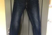 Size 6 girls jeans with bootlace detail