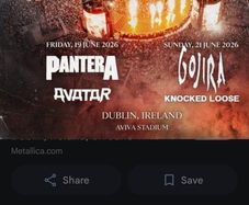 Metallica tickets