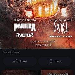 Metallica tickets