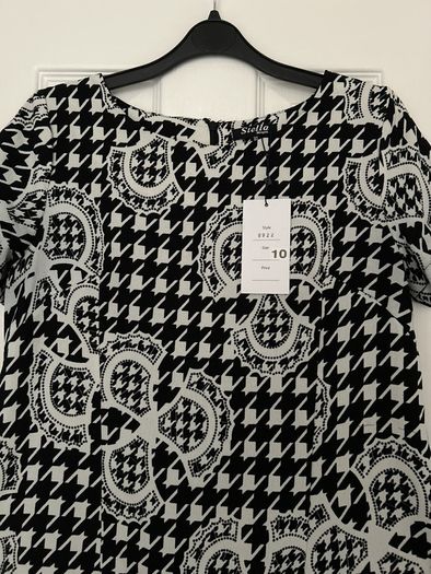 Tunic Dress Black n White BNWT