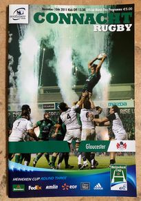 2011 Connacht Rugby v Gloucester - Heineken Cup Round 3 Programme
