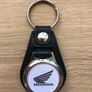 Synthetic leather Honda key ring with shopping trolley token/coin Image 2
