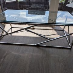 Glass Topped Coffee Table