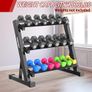 3 Tier Dumbbell Rack Home Gym Dumbbell Storage Stand Weights Storage Rack for Dumbbells Image 2