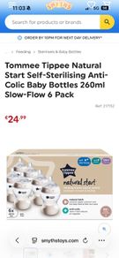 Tommee Tippee Natural Start Bottles x6