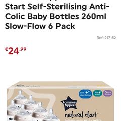 Tommee Tippee Natural Start Bottles x6