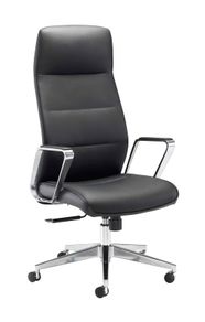 NEW Pallas Luxury Black Leather Director Office Chair