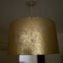 Lined gold curtain set + shade Image 2