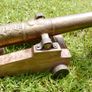 Vintage heavy Bronze/Brass Cannon 17" long Image 4