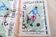 Iraq Football Stamps 1966.