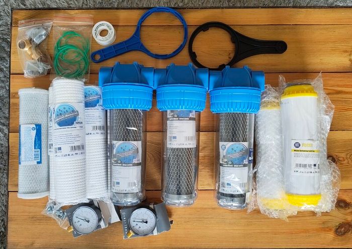 Complete 3-Stage Whole House Water Filtration & Softening System - Brand New