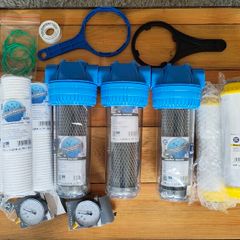 Complete 3-Stage Whole House Water Filtration & Softening System - Brand New